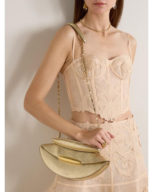 Zimmermann Natural Wavelength Metallic Leather Shoulder Bag