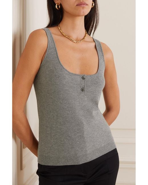 Loro Piana Gray Cashmere Tank