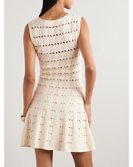 【Zimmermann】Rhiannon pointelle cotton minidress Zimmermann Rhiannon Sleeveless Pointelle Mini Dress | Neiman