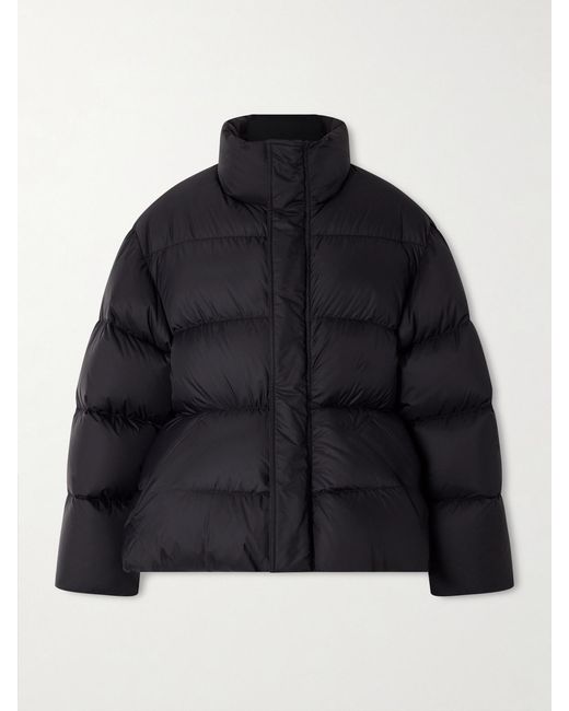 Balenciaga Blue Padded Quilted Ripstop Down Jacket