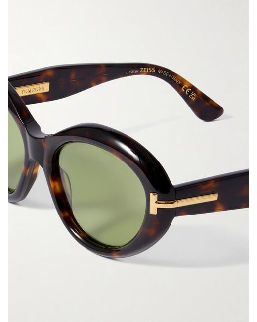 Tom Ford Black Icon Cat-Eye Acetate Sunglasses