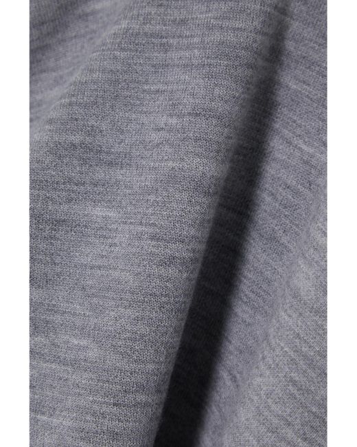 Gabriela Hearst Gray May Wool, Cashmere And Silk-Blend Turtleneck Sweater