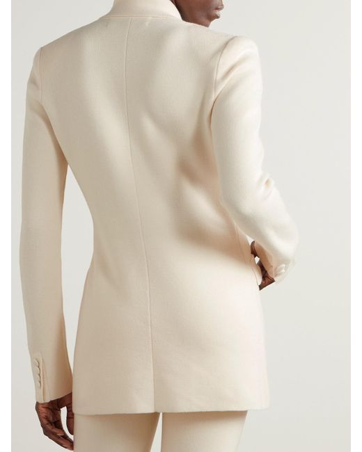 Gabriela Hearst Natural Bowen Doppelreihiger Blazer Aus Strick Aus Wolle