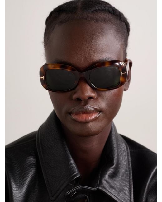 Tom Ford Multicolor Paloma Square-Frame Acetate Sunglasses