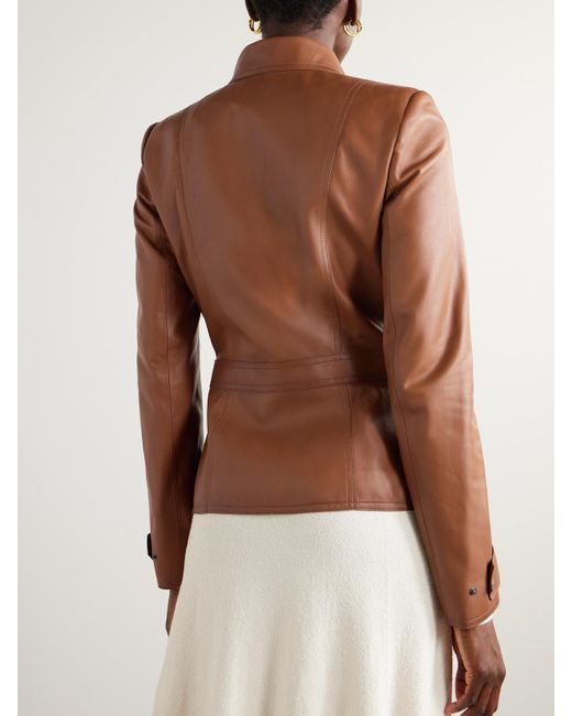 Ralph Lauren Brown Naylor Leather Jacket
