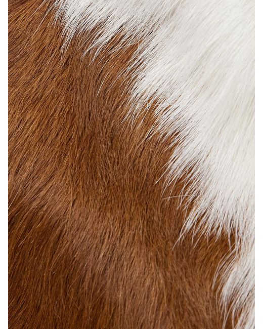 CORDOVA Brown Highlands Convertible Paneled Calf Hair Jacket