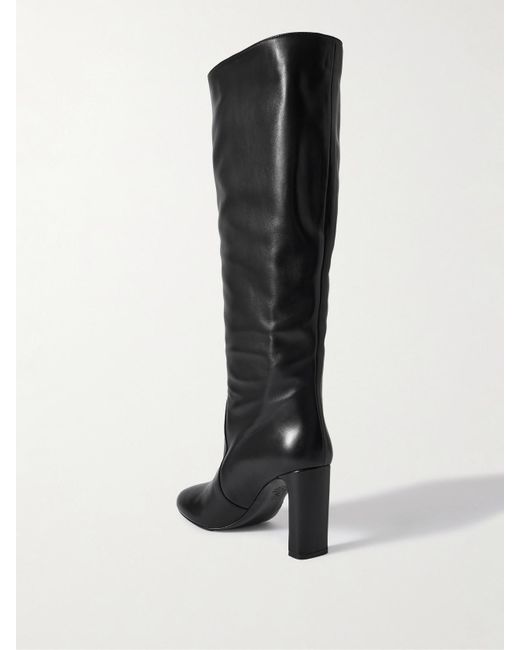 Stuart Weitzman Black Babette Tubo Kniehohe Stiefel