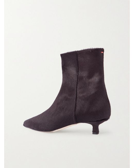 Aeyde Blue Sofie Calf Hair Ankle Boots