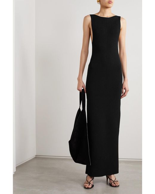 Khaite Black Evelyn Maxikleid Aus Stretch-Strick