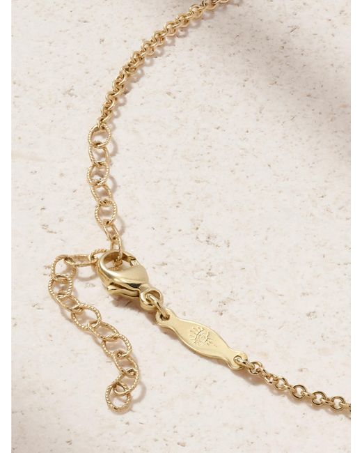 Jacquie Aiche Natural Shaker Kette Aus 14 Karat Mit Diamanten