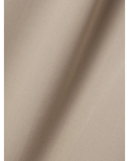 Salon 1884 Natural Net Sustain Buckled Pleated Twill Straight-Leg Cargo Pants