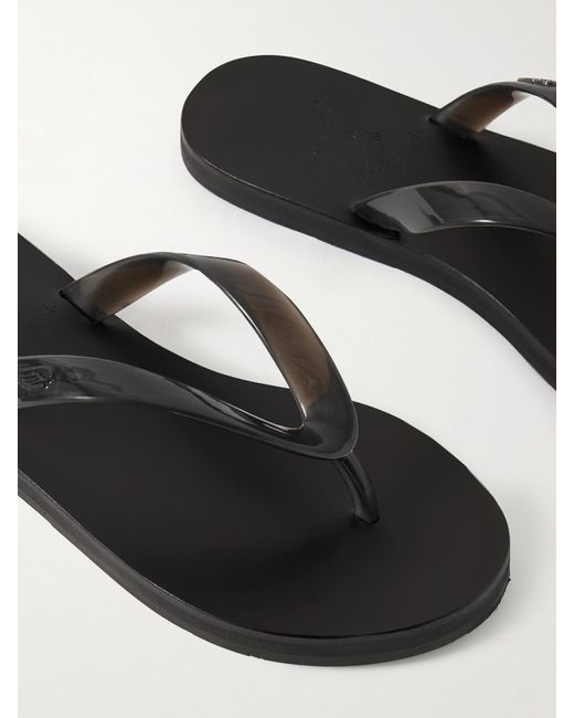 Ancient Greek Sandals Black Saionara Jelly Pvc Flip Flops