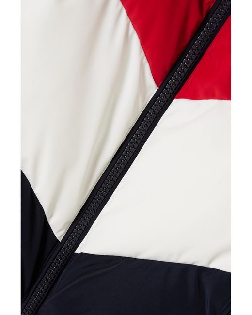 Fusalp Blue Kira Softshell Quilted Color-Block Ski Suit