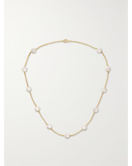 Mikimoto White Kette Aus 18 Karat Mit Perlen