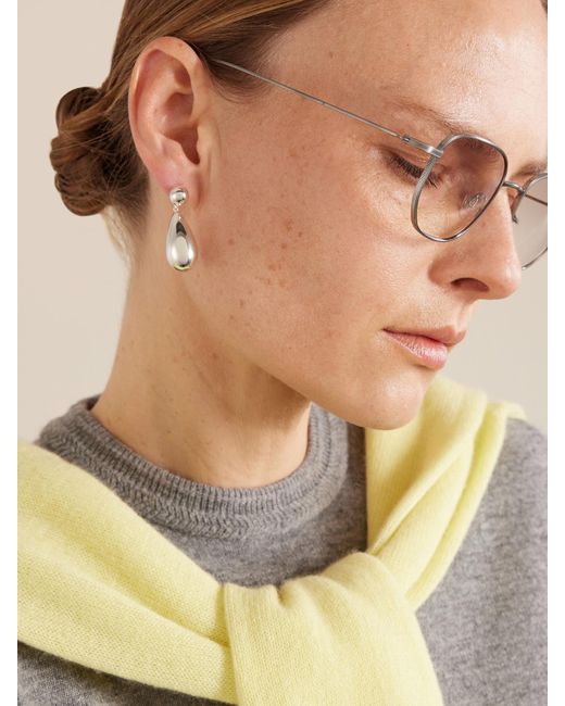 Barton Perreira Natural Revere Square-Frame Gunmetal-Tone Titanium Sunglasses