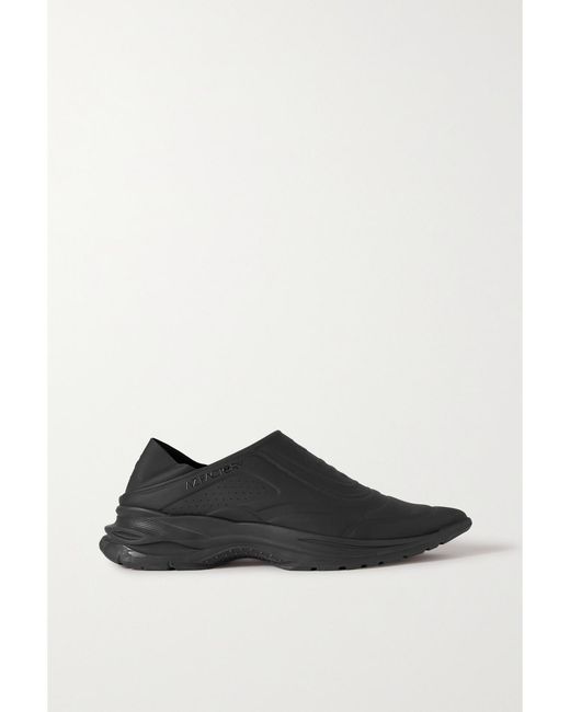 AZ FACTORY Black Collapsible-Heel Neoprene And Mesh Slip-On Sneakers