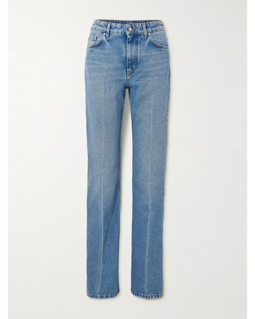 Stella McCartney Blue Straight-Leg Organic Jeans