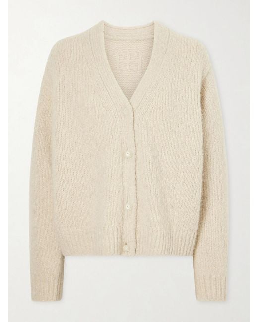 Nili Lotan Natural Lorana Wool And Cashmere-Blend Cardigan