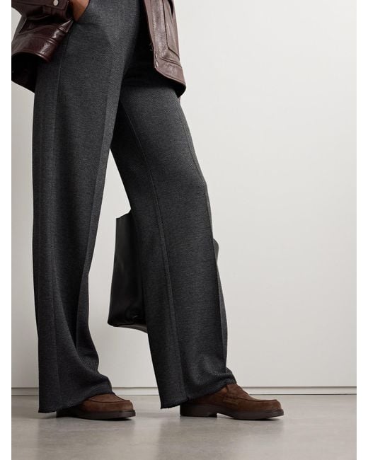 Tod's Brown Mocassino Suede Loafers