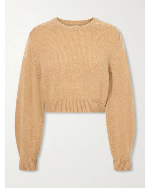 Khaite Natural Masie Wool And Cashmere-Blend Sweater