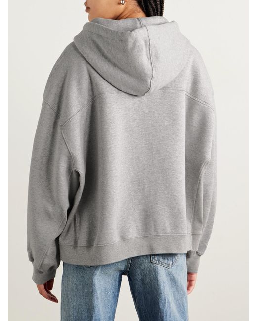 RÙADH Gray The Scott Organic Cotton-Jersey Hoodie