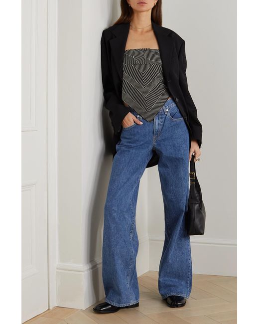 SLVRLAKE Denim Mica Low-rise Wide-leg Jeans in Blue | Lyst UK