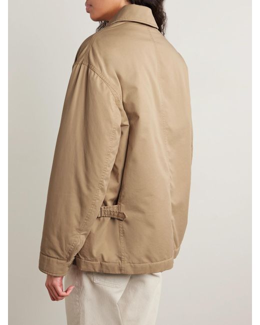 The Row Natural Aurelius Jacke Aus Wattierter Gabardine Aus Einer Baumwoll-Kaschmirmischung