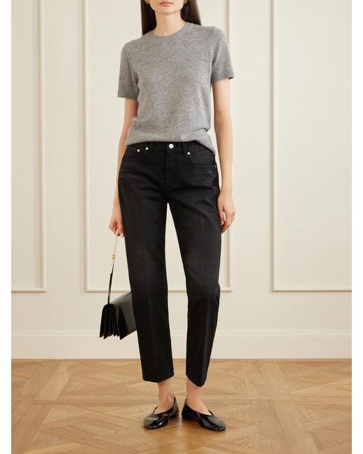 Victoria Beckham Blue Low-Rise Straight-Leg Jeans