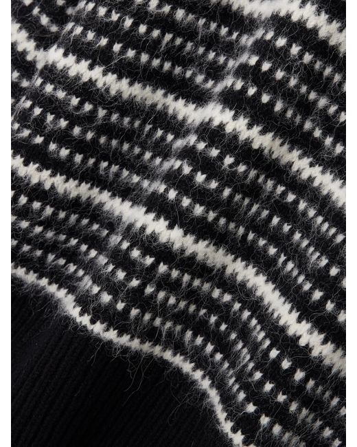 Totême  Black Wool-Blend Turtleneck Sweater