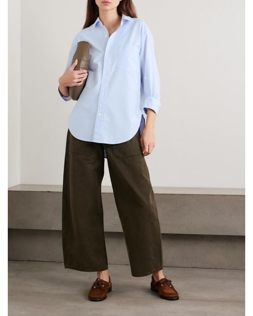 Citizens of Humanity Blue Kayla Cotton Oxford Shirt