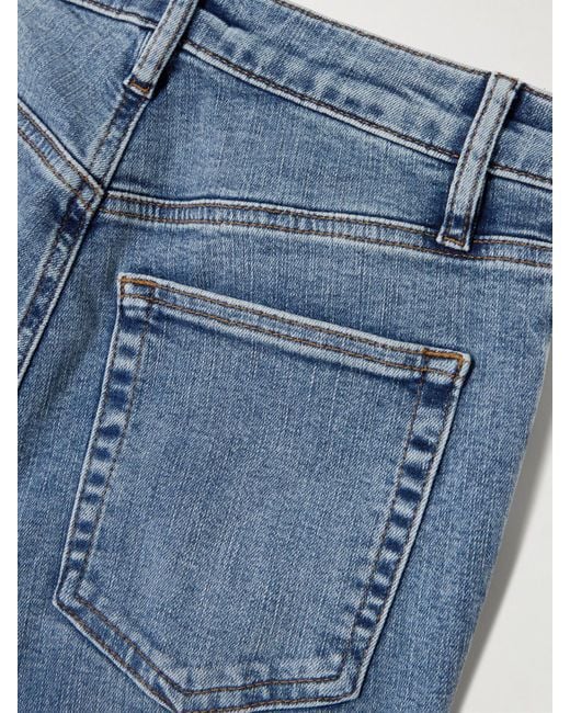 FRAME Blue The Reboot Mid-Rise Bootcut Jeans