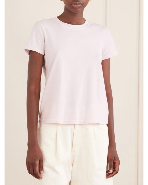 James Perse Pink Vintage Boy Cotton T-Shirt