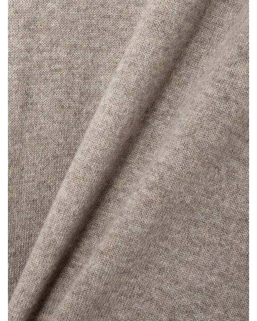 Saint Laurent Natural Cashmere Turtleneck Sweater