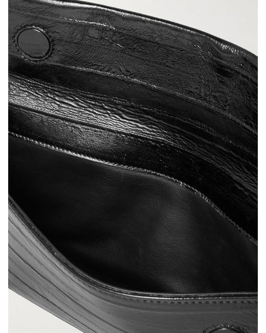 Le Sundial Black Lydia Eel Clutch