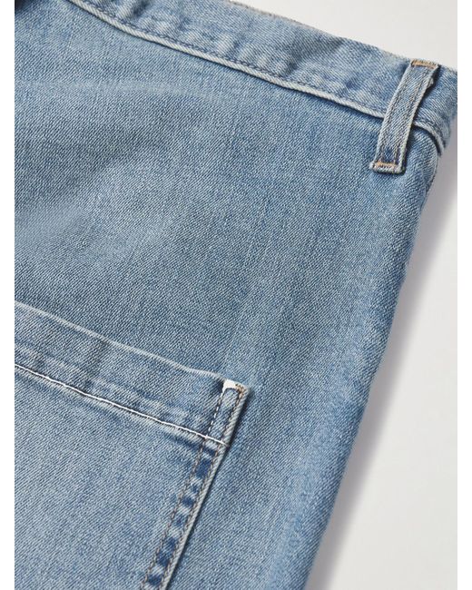 Nili Lotan Blue Shon High-Rise Tapered Jeans