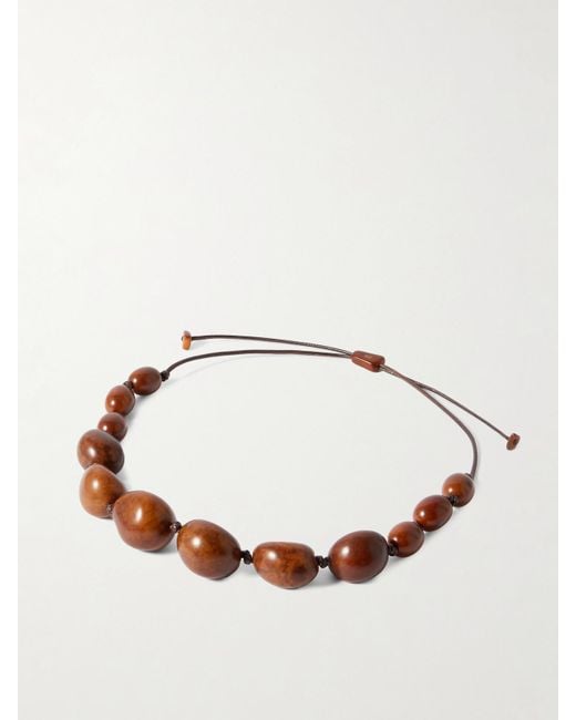 Hunting Season Natural The Statement Tagua And Leather Necklace