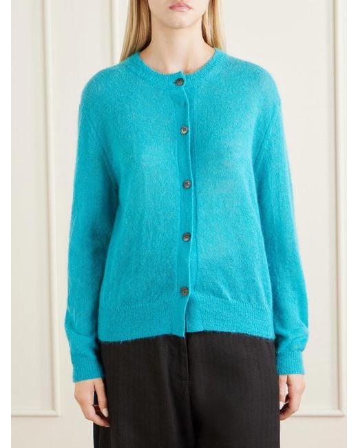 Studio Nicholson Blue Callen Knitted Cardigan