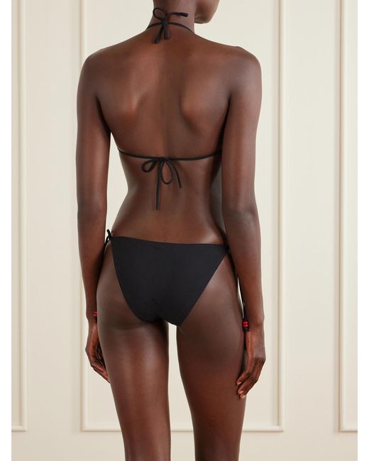 Lido Black Venti Embellished Tringle Bikini