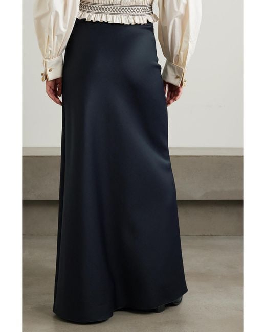 Max Mara Blue Clavier Jersey Maxi Skirt