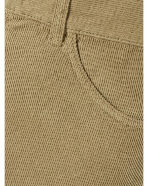 Fortela Natural Juniper Cotton-Corduroy Straight-Leg Pants