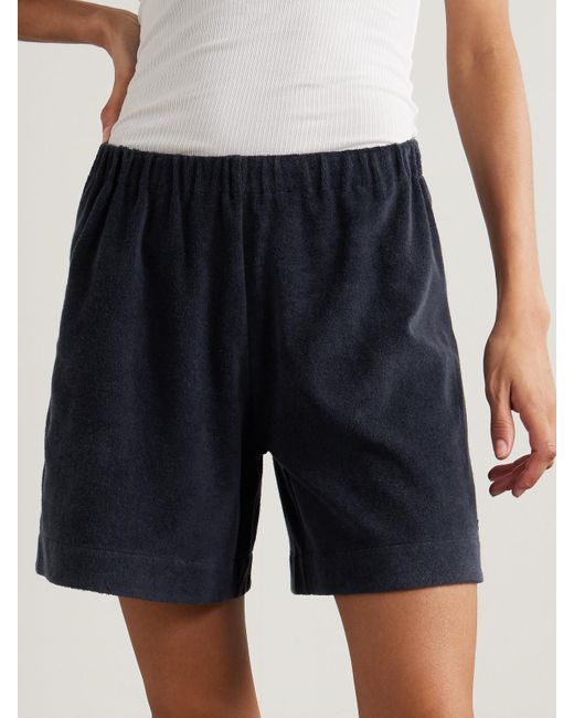 Eres Blue Sauna Cotton-Terry Shorts