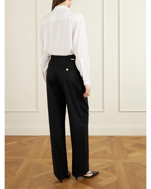 S.S.Daley Black Sailor Wool Straight-Leg Pants