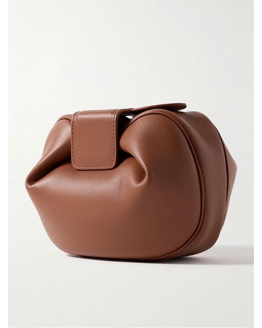 Gabriela Hearst Brown Soft Demi Leather Clutch