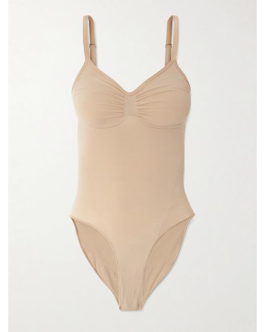 Skims Natural Seamless Sculpt Brief Bodysuit – Clay – Body