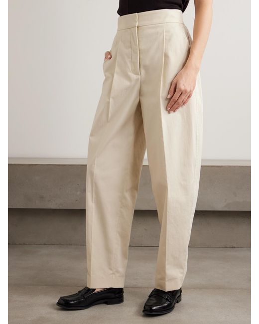 Joseph Natural Paver Cotton-Gauze Tapered Pants