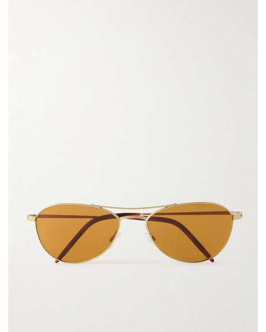 Oliver Peoples Natural Aero Ii Aviator-Style-Tone Sunglasses