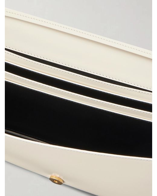 Jil Sander Natural File Medium Leather Shoulder Bag