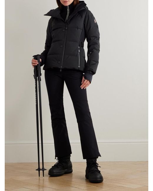 Moncler Black Guyane Quilted Down Ski Jacket