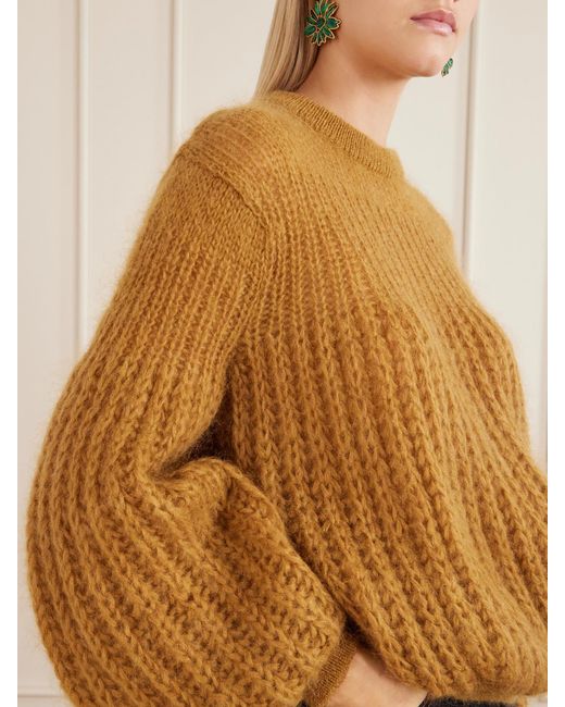 Zimmermann Natural Valiant Mohair-Blend Sweater