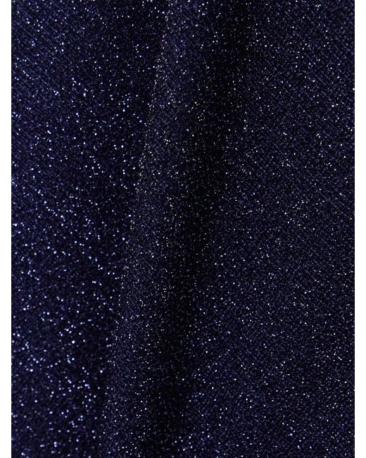 Oseree Blue Lumière Badeanzug Aus Stretch-Lurex